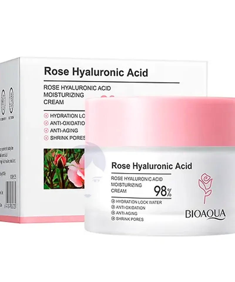 MAFFICK BIOAQUA CREMA FACIAL ROSAS ACIDO HIALURONICO X 50GR - Producto de belleza y estética en Almacén Sandra