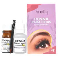 KATTIAN  HENNA PARA CEJAS SEMIPERMANENTE COLOR CAFE CLARO X 3GR - Miniatura 1