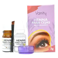 KATTIAN  HENNA PARA CEJAS SEMIPERMANENTE COLOR CAFE OSCURO X 3GR - Miniatura 1