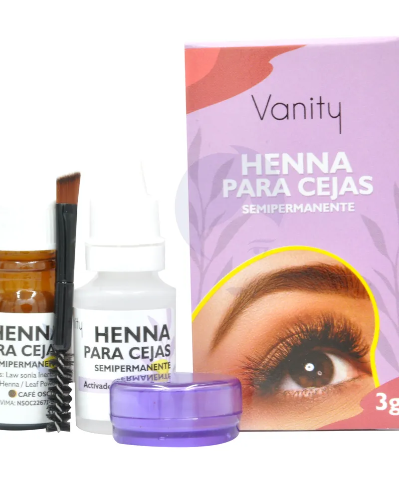 KATTIAN  HENNA PARA CEJAS SEMIPERMANENTE COLOR CAFE OSCURO X 3GR - Producto de belleza y estética en Almacén Sandra