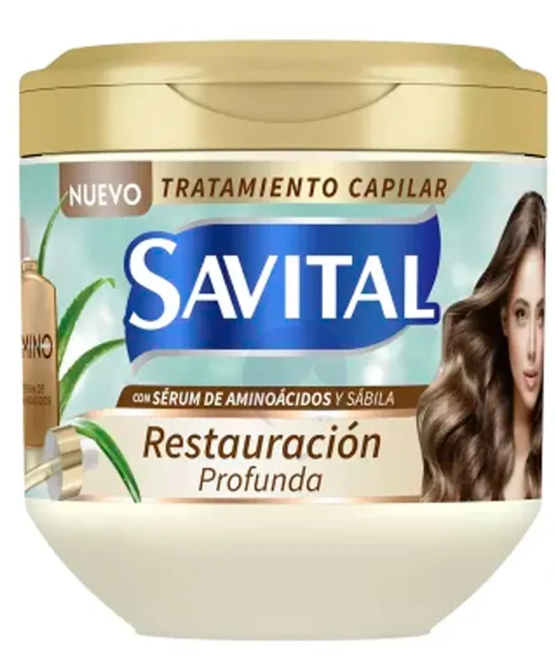 SAVITAL TRATAMIENTO CAPILAR SERUM DE AMINOACIDOS X 425ML - Producto de belleza y estética en Almacén Sandra