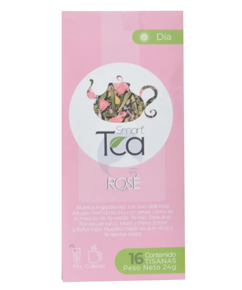 SMART TEA ROSE TE CONTROL ANSIEDAD DIA X 16 UND - Producto de belleza y estética en Almacén Sandra