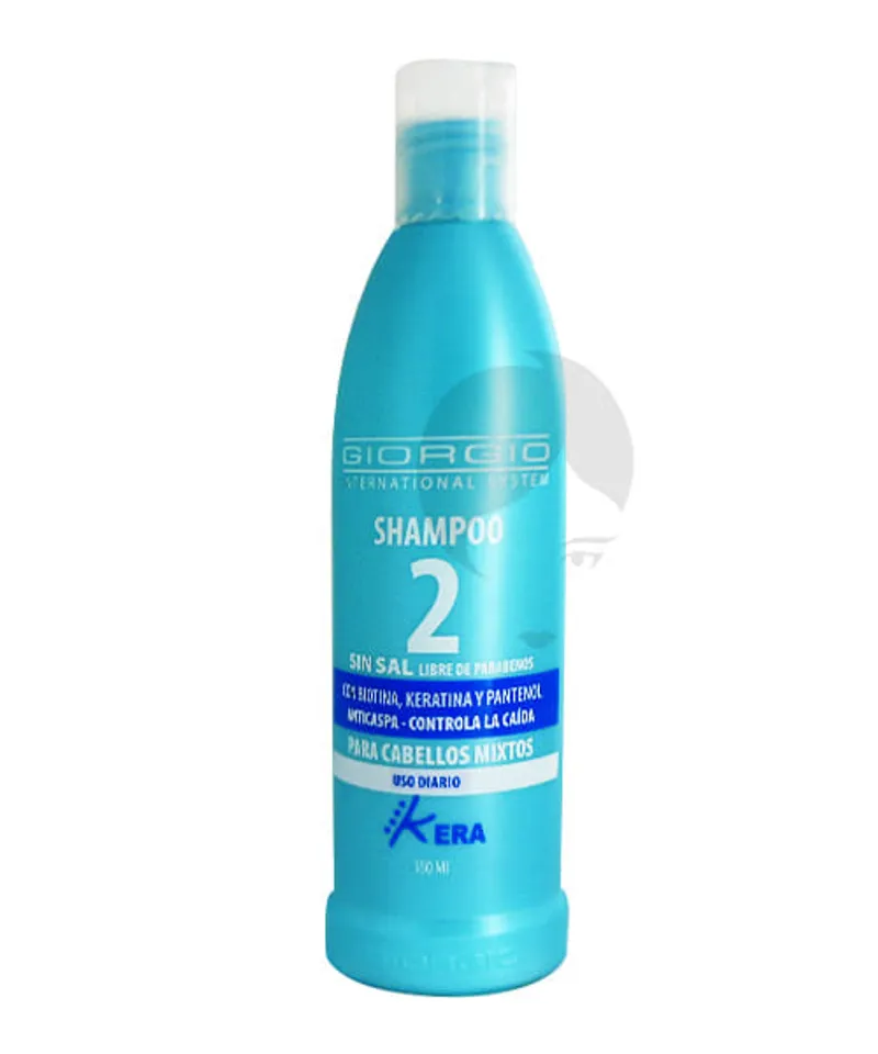 GIORGIO SHAMPOO KERA PROTECCION Y FUERZA TWO X 350ML - Producto de belleza y estética en Almacén Sandra