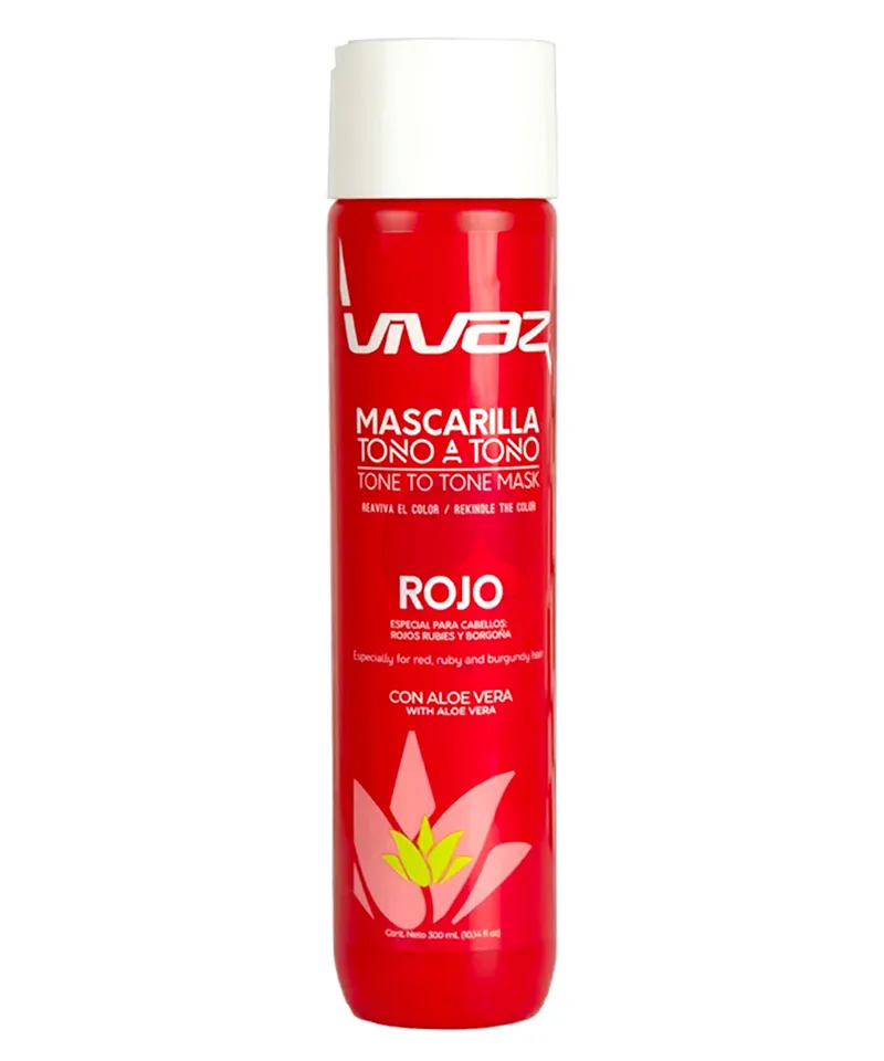 VIVAZ MASCARILLA TONO A TONO ROJO X 300ML - Producto de belleza y estética en Almacén Sandra
