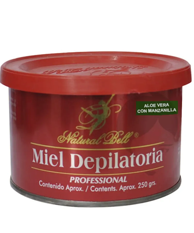 NATURAL BELL CERA MIEL DEPILATORIA ALOE VERA Y MANZANILLA X 250GR - Producto de belleza y estética en Almacén Sandra