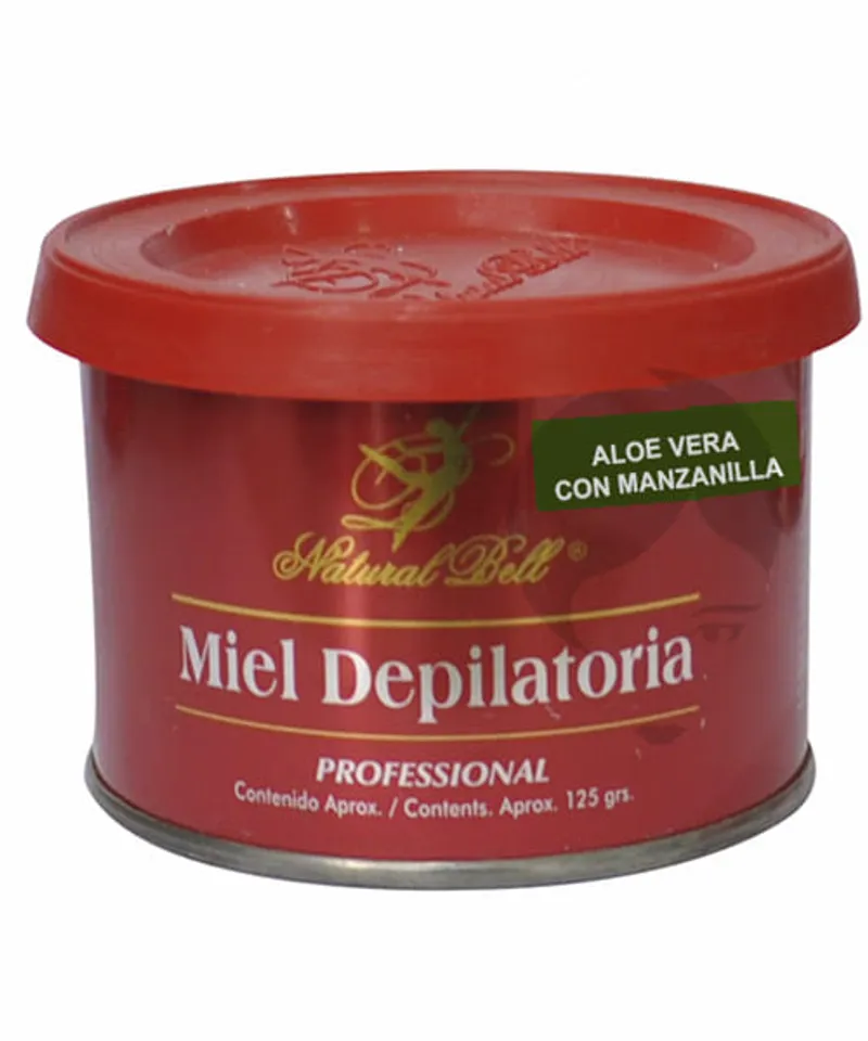 NATURAL BELL CERA MIEL DEPILATORIA  ALOE VERA Y MANZANILLA X 125GR - Producto de belleza y estética en Almacén Sandra