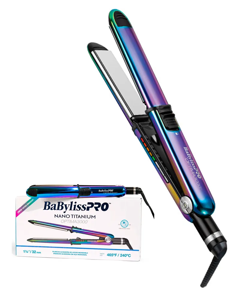 BABYLISS PLANCHA NANO TITANIUM OPTIMA 3000 RAINBOW REF: BNTRB3000TUX - Producto de belleza y estética en Almacén Sandra