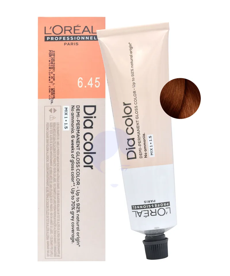 LOREAL DIA COLOR TINTE CAOBA COBRIZO OSCURO N.6.45 X 60ML - Producto de belleza y estética en Almacén Sandra