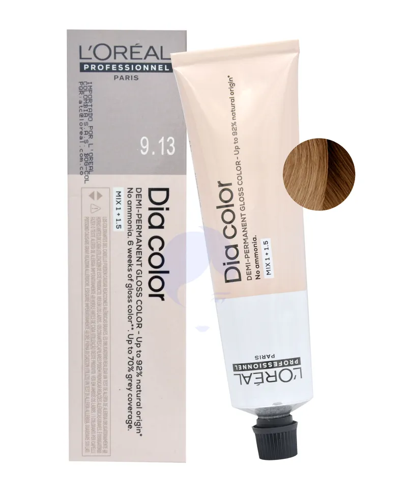 LOREAL DIA COLOR TINTE RUBIO MUY CLARO BEIGE N.9.13 X 60ML - Producto de belleza y estética en Almacén Sandra