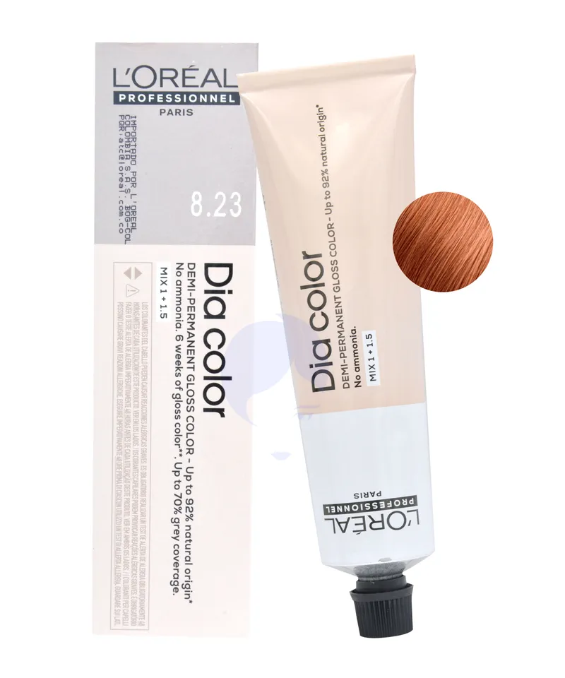 LOREAL DIA COLOR TINTE RUBIO CLARO IRISADO DORADO N.8.23 X 60ML - Producto de belleza y estética en Almacén Sandra