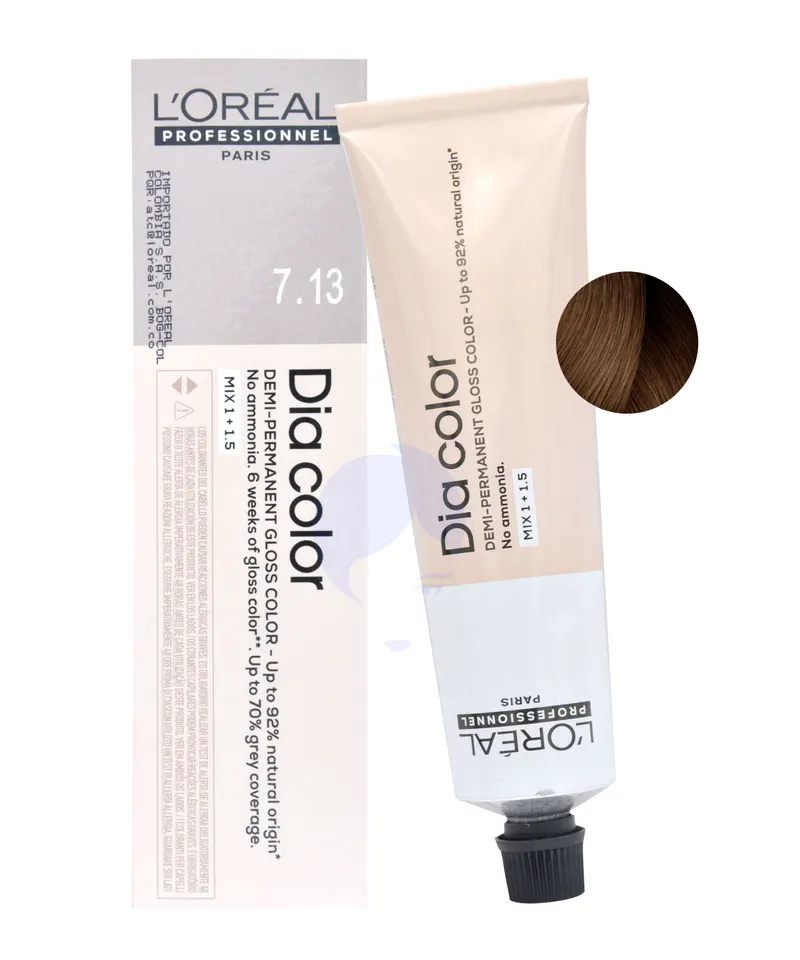 LOREAL DIA COLOR TINTE RUBIO BEIGE N.7.13 X 60ML - Producto de belleza y estética en Almacén Sandra