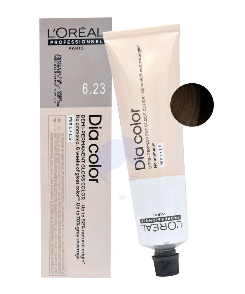 LOREAL DIA COLOR TINTE RUBIO OSCURO IRISADO DORADO N.6.23 X 60ML - Producto de belleza y estética en Almacén Sandra