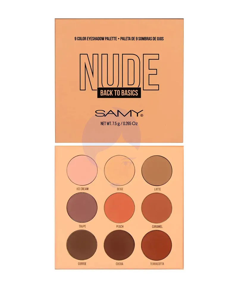 SAMY PALETA SOMBRA DE OJOS 9 TONOS NUDE N.7 X 7.5GR - Producto de belleza y estética en Almacén Sandra