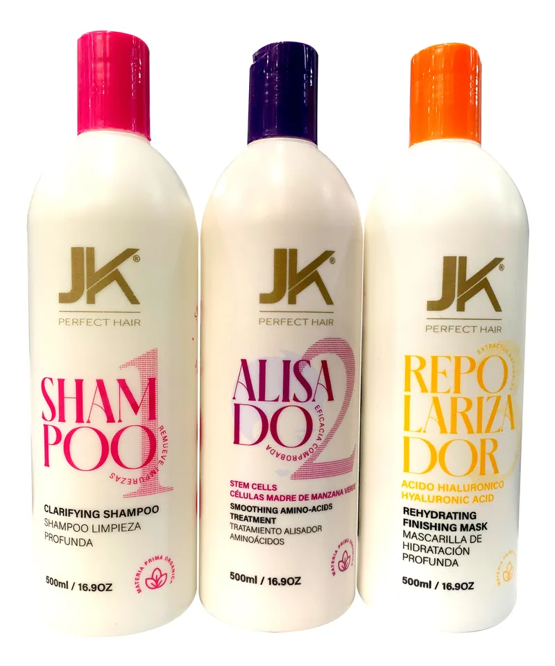 JK KIT GOLD AMINOACIDOS ALISADO X 500ML - Producto de belleza y estética en Almacén Sandra