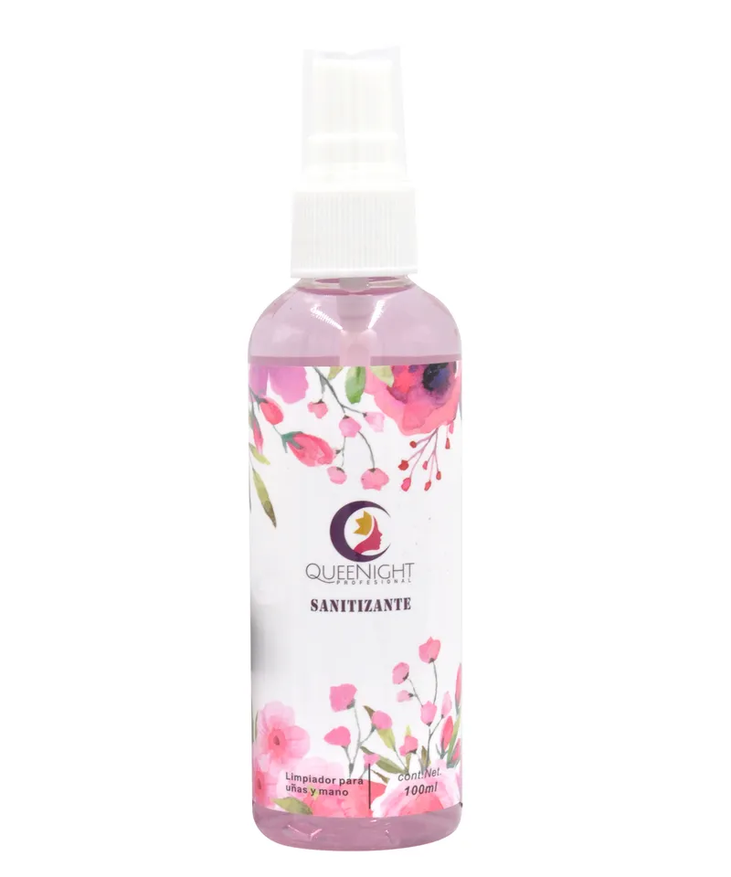 QUEENIGHT SANITIZANTE LIMPIADOR PARA UÑAS Y MANOS X 100ML - Producto de belleza y estética en Almacén Sandra