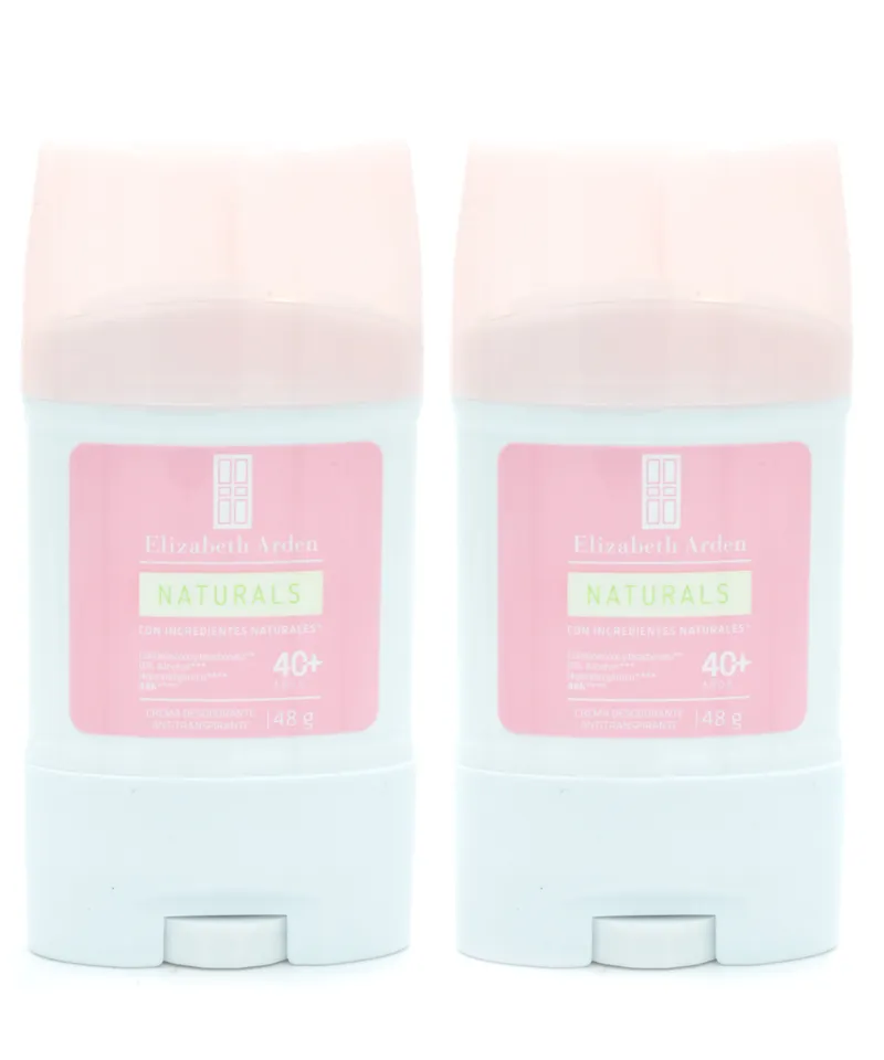 ELIZABETH ARDEN DESODORANTE CREMA NATURALS X 2UND X 48GR - Producto de belleza y estética en Almacén Sandra