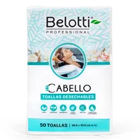 BELOTTI  TOALLAS DESECHABLES CABELLO PAQUETE X 50 UND - Miniatura 1