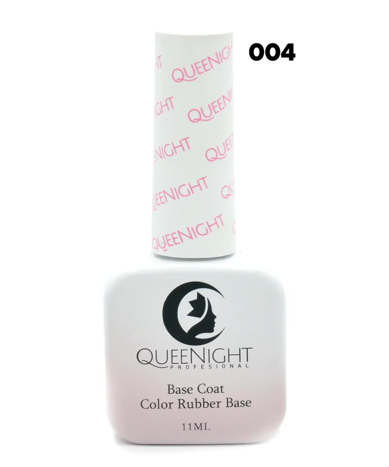 QUEENIGHT RUBBER BASE COAT N.004 X 11ML - Producto de belleza y estética en Almacén Sandra