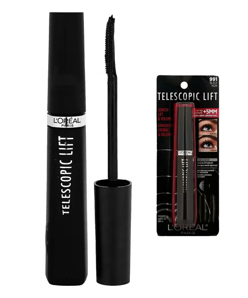 LOREAL TELESCOPIC LIFT MASCARA N. 991 BLACK NOIR X 10ML - Producto de belleza y estética en Almacén Sandra