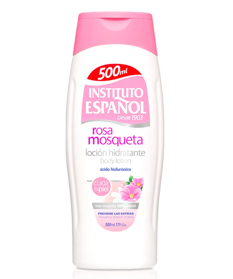 INSTITUTO ESPAÑOL CREMA CORPORAL ROSA MOSQUETA X500ML - Producto de belleza y estética en Almacén Sandra