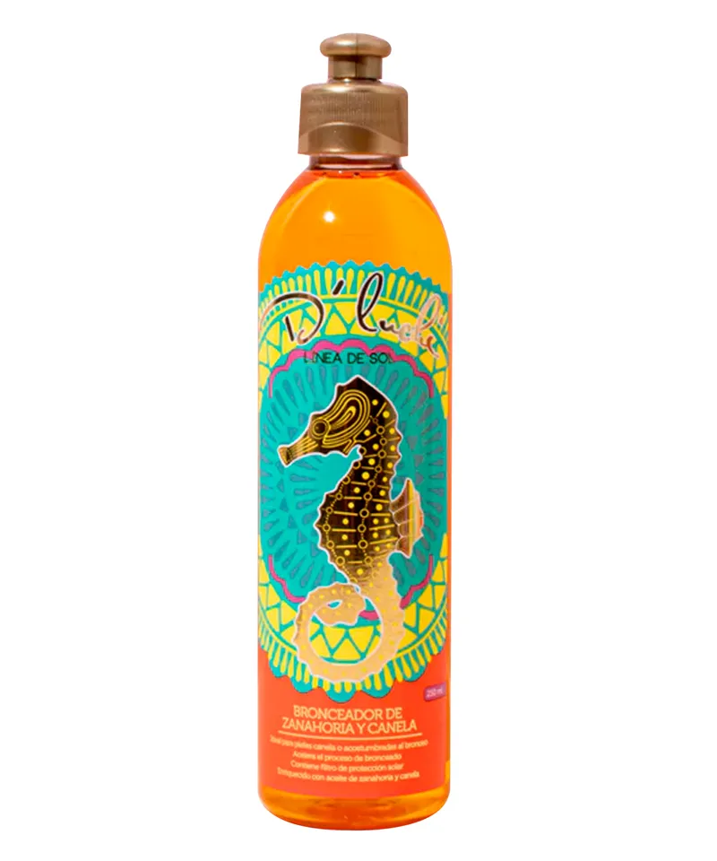 D-LUCHI BRONCEADOR DE ZANAHORIA Y CANELA X 250ML - Producto de belleza y estética en Almacén Sandra