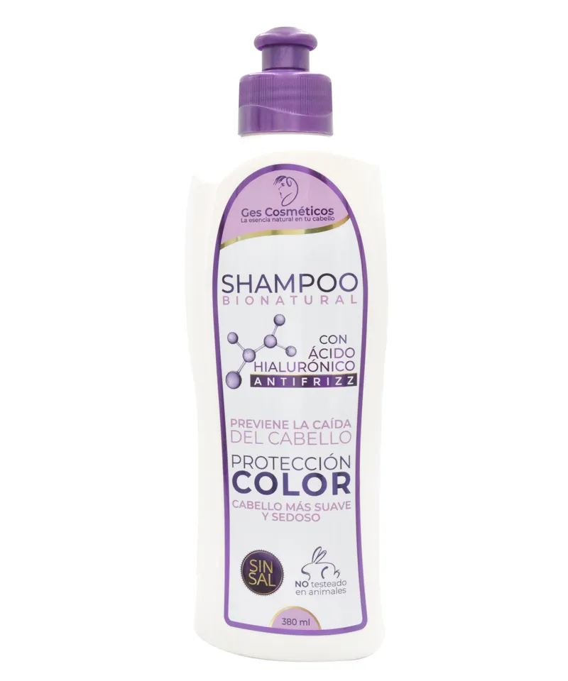 DISTRIGOMEZ SHAMPOO BIONATURAL CON ACIDO HIALURONICO X 380ML - Producto de belleza y estética en Almacén Sandra
