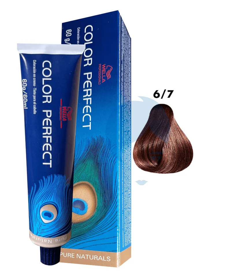 WELLA COLOR PERFECT TINTE RUBIO OSCURO MARRON N.6.7 X 60ML - Producto de belleza y estética en Almacén Sandra