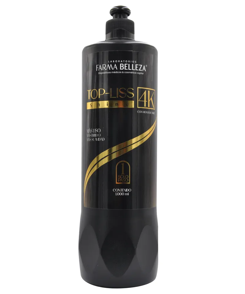 FARMA BELLEZA TRATAMIENTO ALISADOR TOP LISS 4K X 1000ML - Producto de belleza y estética en Almacén Sandra