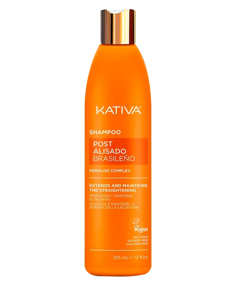 KATIVA SHAMPOO POST ALISADO BRASILEÑO X 355ML - Producto de belleza y estética en Almacén Sandra
