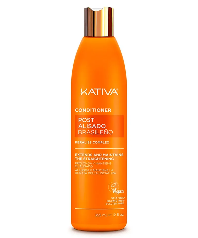 KATIVA ACONDICIONADOR POST ALISADO BRASILEÑO X 355ML - Producto de belleza y estética en Almacén Sandra