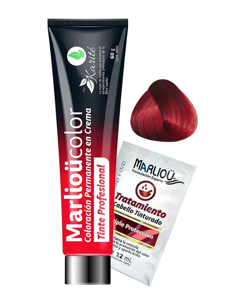 MARLIOU TINTE ROJO INTENSO N.7.60 X 60ML - Producto de belleza y estética en Almacén Sandra