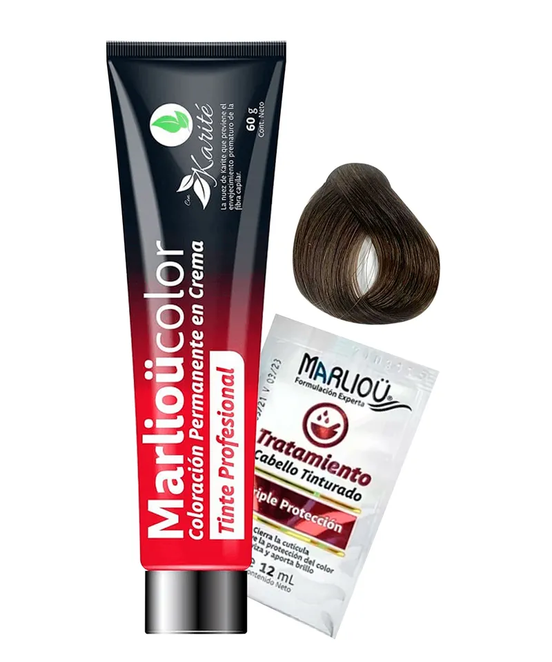 MARLIOU TINTE RUBIO MEDIO NATURAL PROFUNDO N.7.00 X 60ML - Producto de belleza y estética en Almacén Sandra