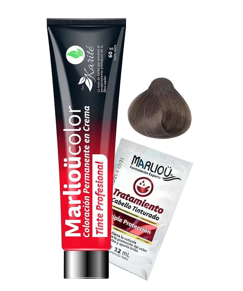 MARLIOU TINTE RUBIO MEDIO IRISADO PERLA N.7.8 X 60ML - Producto de belleza y estética en Almacén Sandra