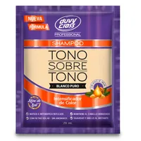DUVY CLASS SHAMPOO TONO SOBRE TONO BLANCO PURO  X 30ML - Miniatura 1