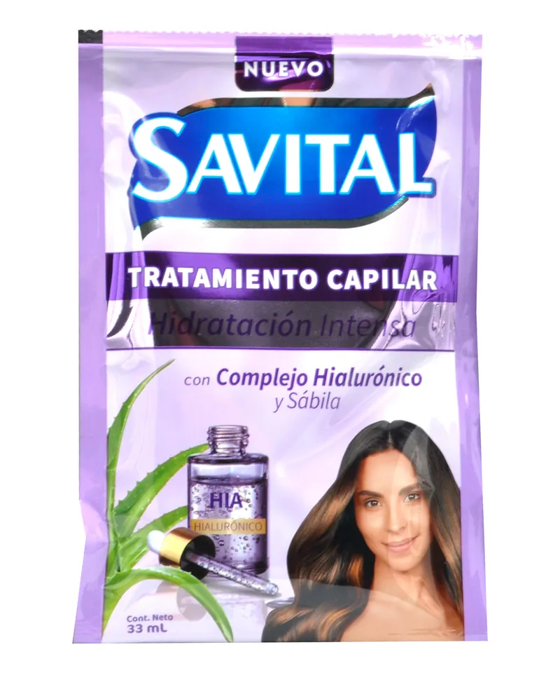 SAVITAL TRATAMIENTO CAPILAR HIDRATACION INTENSA X 33ML - Producto de belleza y estética en Almacén Sandra