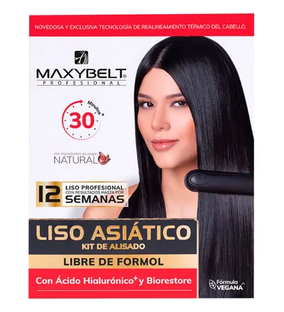 MAXYBELT KIT KERATINA LISO ASIATICO X 60ML - Producto de belleza y estética en Almacén Sandra