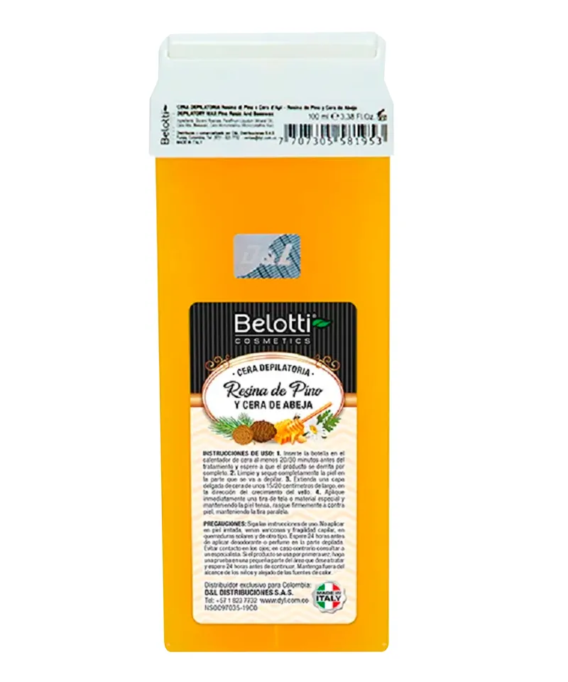 BELOTTI CERA ROLLON RESINA DE PINO Y CERA ABEJA X 100GR - Producto de belleza y estética en Almacén Sandra