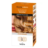KEYRA COLORS KIT TINTE N.9.31 RUBIO MUY CLARO DORADO CENIZA X 100ML - Miniatura 1
