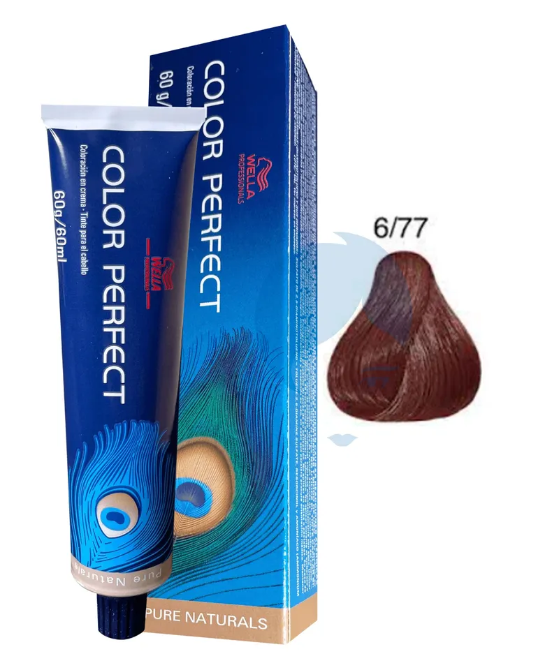 WELLA COLOR PERFECT TINTE RUBIO OSCURO MARRON INT N.6.77 X 60ML - Producto de belleza y estética en Almacén Sandra