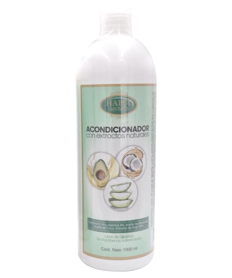 PIEL ARMIÑO HAPPYSECRET ACONDICIONADOR CON EXTRACTOS NATURALES X 1000ML - Producto de belleza y estética en Almacén Sandra