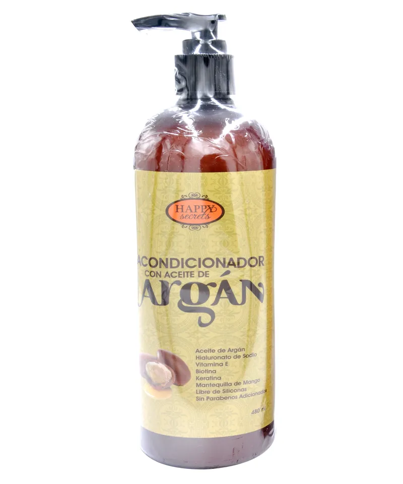 PIEL ARMIÑO HAPPYSECRET ACONDICIONADOR CON ACEITE DE ARGAN X 480ML - Producto de belleza y estética en Almacén Sandra