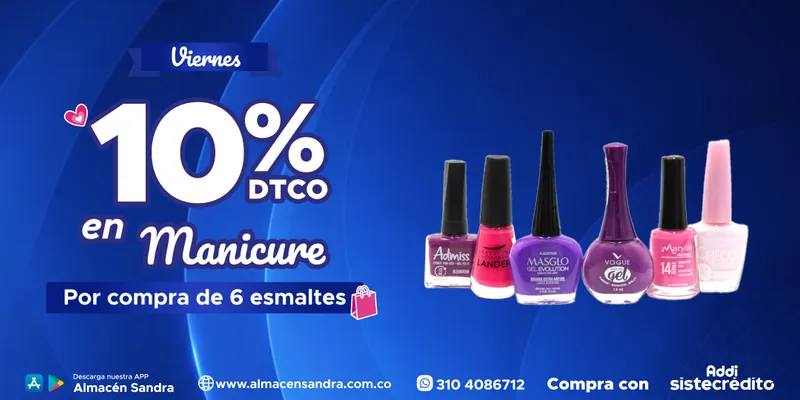 Banner de categoría en Almacén Sandra