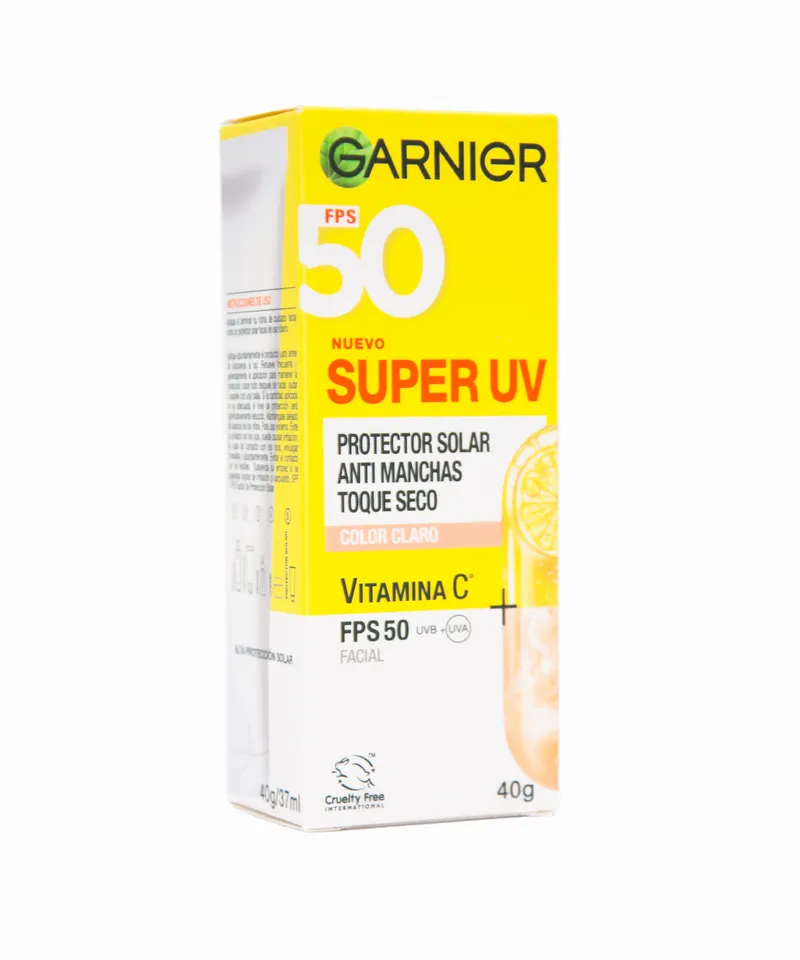 GARNIER PROTECTOR SOLAR ANTIMANCHAS SUPER UV COLOR CLARO X 40GR - Producto de belleza y estética en Almacén Sandra
