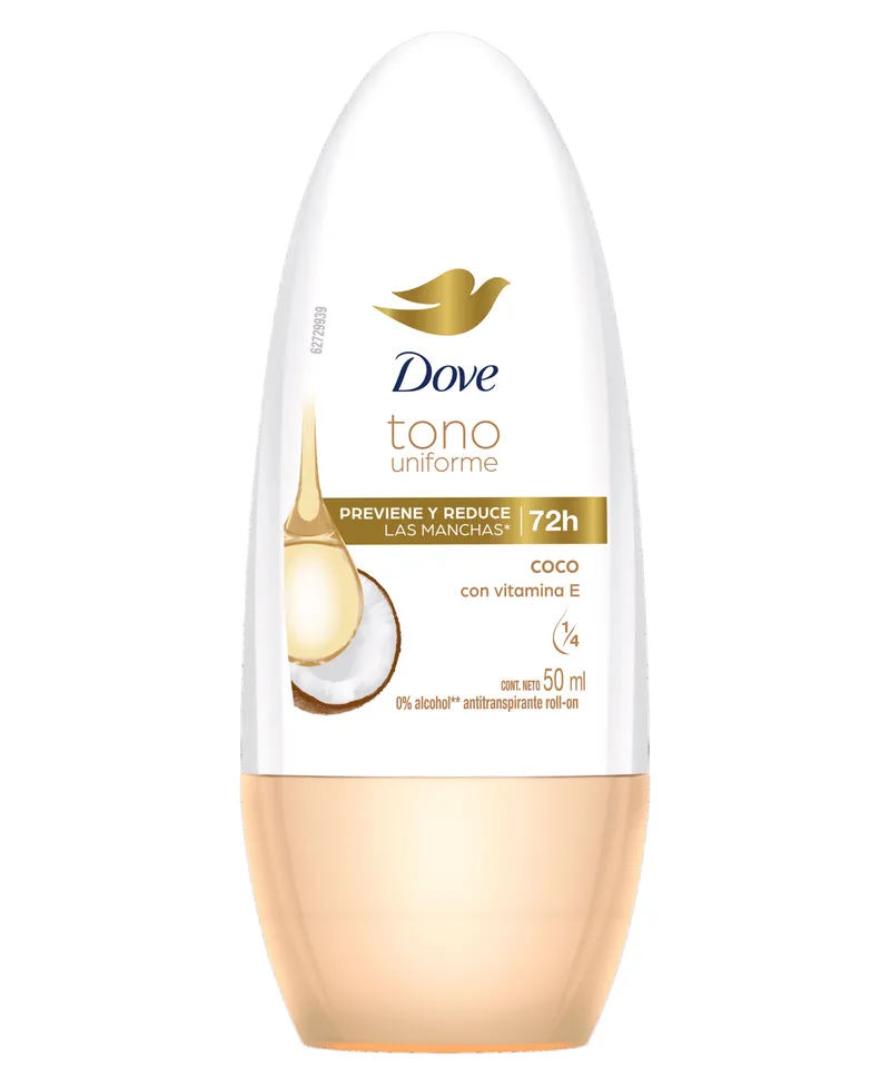 DOVE DESODORANTE TONO UNIFORME COCO X 50ML - Producto de belleza y estética en Almacén Sandra
