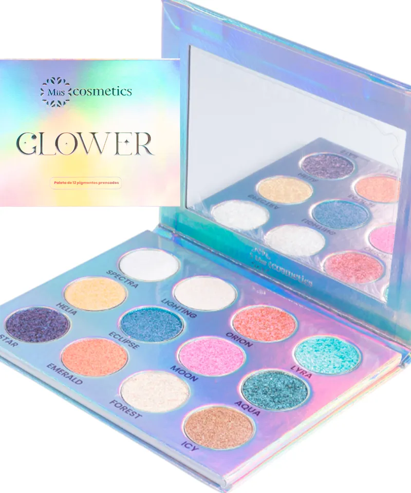 MIIS COSMETICS PALETA DE 12 PIGMENTOS GLOWER REF:GLOW01 - Producto de belleza y estética en Almacén Sandra
