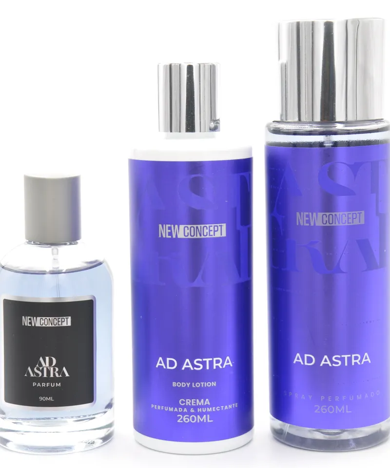 NEW CONCEPT KIT ADASTRA SPLASH X 260ML+PERFUME X90+CREMA X 260ML - Producto de belleza y estética en Almacén Sandra