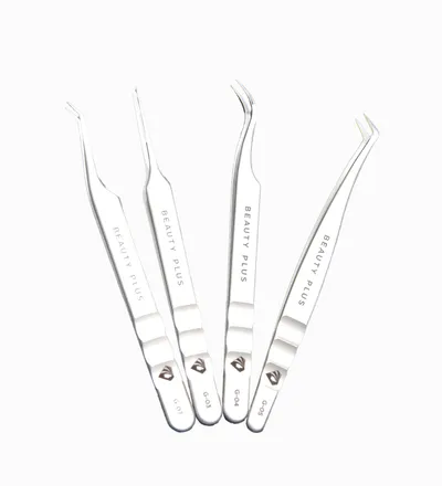 BEAUTYPLUS SET PINZAS PARA PESTAÑAS X 4 UND - Producto de belleza y estética en Almacén Sandra