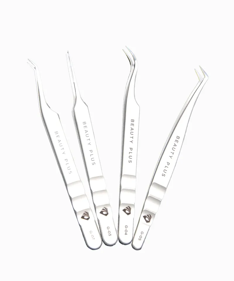 BEAUTYPLUS SET PINZAS PARA PESTAÑAS X 4 UND - Producto de belleza y estética en Almacén Sandra