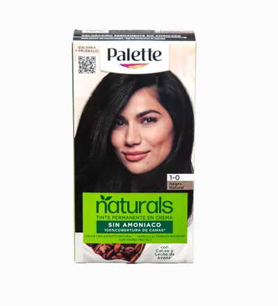 PALETTE TINTE NATURALS SIN AMONIACO NEGRO NATURAL N.1.0 X 50ML - Producto de belleza y estética en Almacén Sandra