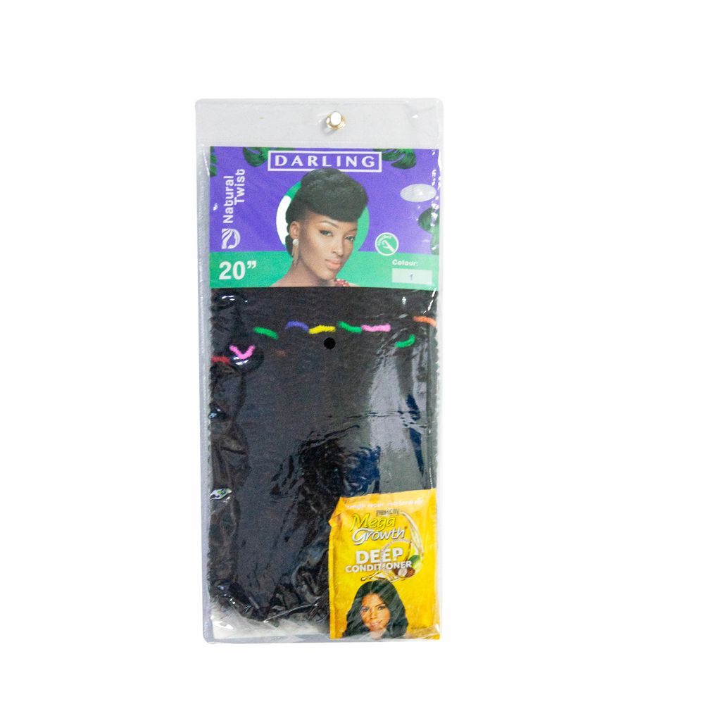 DARLING KANECALON NATURAL TWIST 20PULG COLOR 1